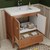 NCS 30" Louvered Freestanding Bathroom Vanity with Acrylic Sink