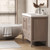 NCS 42" Louvered Freestanding Bathroom Vanity with Acrylic Sink (Right drawer)