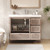 NCS 42" Louvered Freestanding Bathroom Vanity with Acrylic Sink (Right drawer)