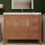 NCS 42" Louvered Freestanding Bathroom Vanity with Acrylic Sink (Right drawer)