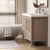 NCS 42" Louvered Freestanding Bathroom Vanity with Acrylic Sink (Left drawer)