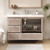 NCS 48" Louvered Freestanding Bathroom Vanity with Acrylic Sink