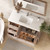 NCS 48" Louvered Freestanding Bathroom Vanity with Acrylic Sink