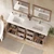NCS 72" Louvered Freestanding Bathroom Vanity with Double Acrylic Sink