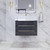BT001 24" Modern Wall-Mounted Floating Bathroom Vanity with Reinforced Acrylic Sink Top