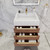 BT001 24" Modern Wall-Mounted Floating Bathroom Vanity with Reinforced Acrylic Sink Top