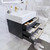 BT001 24" Modern Wall-Mounted Floating Bathroom Vanity with Reinforced Acrylic Sink Top
