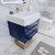 BT001 24" Modern Wall-Mounted Floating Bathroom Vanity with Reinforced Acrylic Sink Top