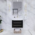 BT001 24" Modern Wall-Mounted Floating Bathroom Vanity with Reinforced Acrylic Sink Top