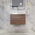 BT001 24" Modern Wall-Mounted Floating Bathroom Vanity with Reinforced Acrylic Sink Top