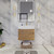 BT001 24" Modern Wall-Mounted Floating Bathroom Vanity with Reinforced Acrylic Sink Top