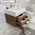 BT001 24" Modern Wall-Mounted Floating Bathroom Vanity with Reinforced Acrylic Sink Top