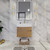 BT001 30" Modern Wall-Mounted Floating Bathroom Vanity with Reinforced Acrylic Sink Top