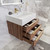 BT001 30" Modern Wall-Mounted Floating Bathroom Vanity with Reinforced Acrylic Sink Top