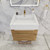 BT001 30" Modern Wall-Mounted Floating Bathroom Vanity with Reinforced Acrylic Sink Top