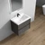 SLIM 30" Wall Mounted Modern Bathroom Vanity