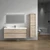 SLIM 60" Single Sink Wall Mounted Modern Bathroom Vanity