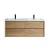 SLIM 60" Double Sink Wall Mounted Modern Bathroom Vanity