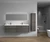 SLIM 84" Double Sink Wall Mounted Modern Bathroom Vanity