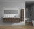 SLIM 84" Double Sink Wall Mounted Modern Bathroom Vanity