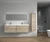 SLIM 84" Double Sink Wall Mounted Modern Bathroom Vanity