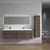 SLIM 84" Double Sink Wall Mounted Modern Bathroom Vanity