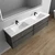 SLIM 84" Double Sink Wall Mounted Modern Bathroom Vanity