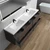SLIM 84" Double Sink Wall Mounted Modern Bathroom Vanity