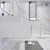 BT001 36" Modern Wall-Mounted Floating Bathroom Vanity with Right Drawers and Reinforced Acrylic Sink Top