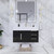 BT001 36" Modern Wall-Mounted Floating Bathroom Vanity with Right Drawers and Reinforced Acrylic Sink Top