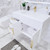 BT001 36" Modern Wall-Mounted Floating Bathroom Vanity with Left Drawers and Reinforced Acrylic Sink Top