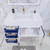 BT001 36" Modern Wall-Mounted Floating Bathroom Vanity with Left Drawers and Reinforced Acrylic Sink Top