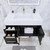BT001 36" Modern Wall-Mounted Floating Bathroom Vanity with Left Drawers and Reinforced Acrylic Sink Top