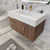 BT001 36" Modern Wall-Mounted Floating Bathroom Vanity with Left Drawers and Reinforced Acrylic Sink Top