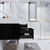 BT001 36" Modern Wall-Mounted Floating Bathroom Vanity with Left Drawers and Reinforced Acrylic Sink Top