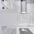 BT001 42" Modern Wall-Mounted Floating Bathroom Vanity with Right Drawers and Reinforced Acrylic Sink Top