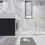 BT001 42" Modern Wall-Mounted Floating Bathroom Vanity with Right Drawers and Reinforced Acrylic Sink Top