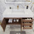 BT001 42" Modern Wall-Mounted Floating Bathroom Vanity with Right Drawers and Reinforced Acrylic Sink Top