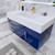 BT001 42" Modern Wall-Mounted Floating Bathroom Vanity with Left Drawers and Reinforced Acrylic Sink Top
