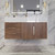 BT001 42" Modern Wall-Mounted Floating Bathroom Vanity with Left Drawers and Reinforced Acrylic Sink Top