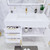 BT001 42" Modern Wall-Mounted Floating Bathroom Vanity with Left Drawers and Reinforced Acrylic Sink Top