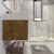 BT001 42" Modern Wall-Mounted Floating Bathroom Vanity with Left Drawers and Reinforced Acrylic Sink Top
