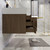 BT001 42" Modern Wall-Mounted Floating Bathroom Vanity with Left Drawers and Reinforced Acrylic Sink Top