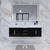 BT001 60" Modern Wall-Mounted Floating Single Sink Bathroom Vanity with Reinforced Acrylic Sink Top