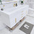 BT001 60" Modern Wall-Mounted Floating Single Sink Bathroom Vanity with Reinforced Acrylic Sink Top