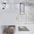 BT001 60" Modern Wall-Mounted Floating Single Sink Bathroom Vanity with Reinforced Acrylic Sink Top
