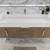 BT001 60" Modern Wall-Mounted Floating Single Sink Bathroom Vanity with Reinforced Acrylic Sink Top