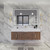 BT001 60" Modern Wall-Mounted Floating Single Sink Bathroom Vanity with Reinforced Acrylic Sink Top