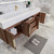 BT001 60" Modern Wall-Mounted Floating Single Sink Bathroom Vanity with Reinforced Acrylic Sink Top