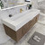 BT001 60" Modern Wall-Mounted Floating Single Sink Bathroom Vanity with Reinforced Acrylic Sink Top